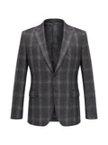 Brioni plaid v-cut lapels jacket