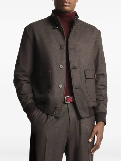 Fay hook wool bomber jacket