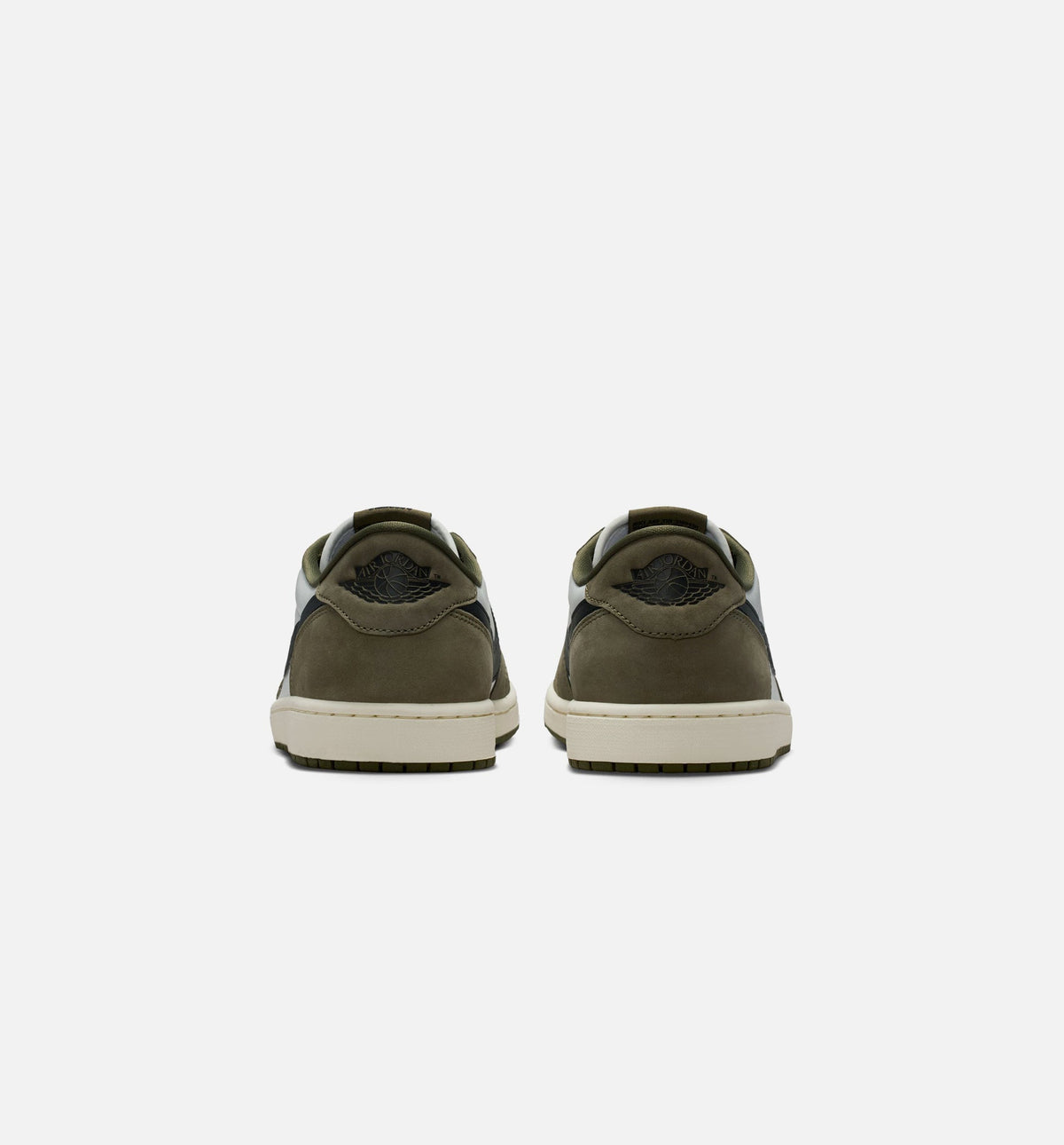 Air Jordan 1 Low OG Men's Lifestyle Shoes - Medium Olive x Summit White