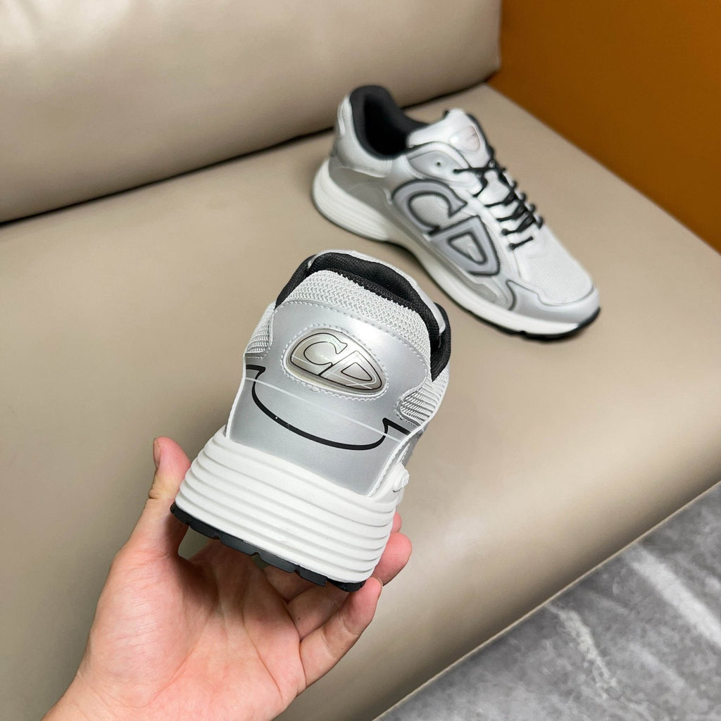 Dior Light Gray and Silver Sneakers